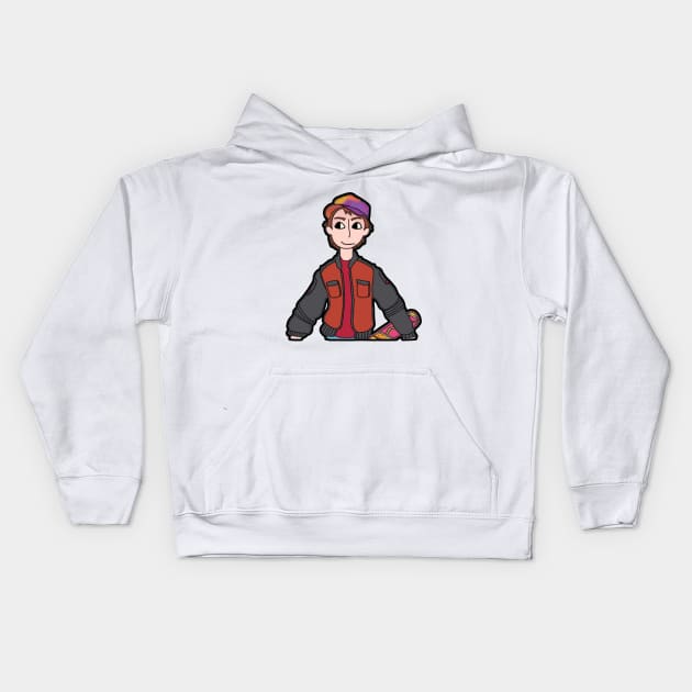 Marty McFly Kids Hoodie by TheFortWildernessPodcast